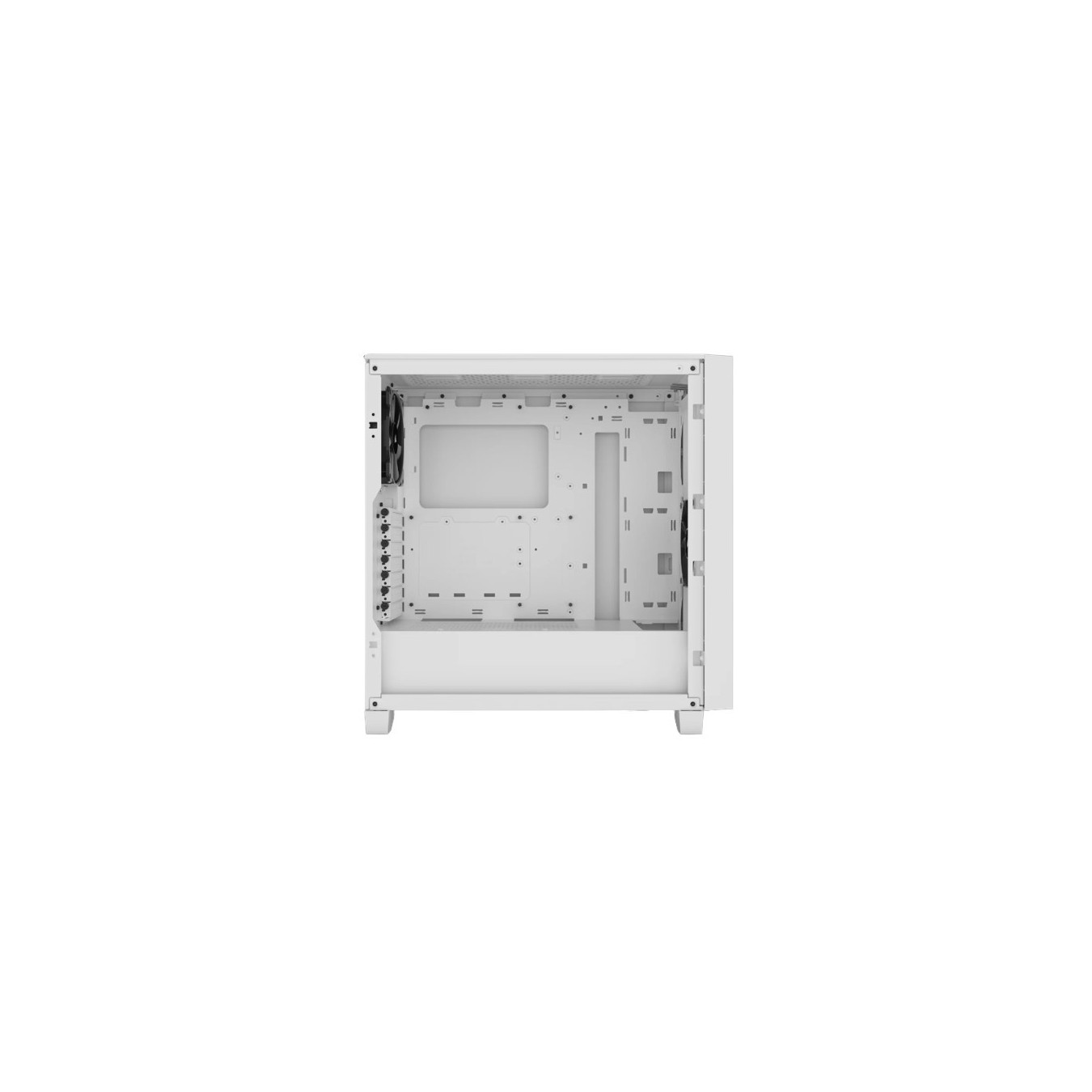 Corsair 3000D Tempered Glass - CC-9011252-WW - White Mid-Tower ATX Gaming Case, Tempered Glass Side, 2x120mm Fans