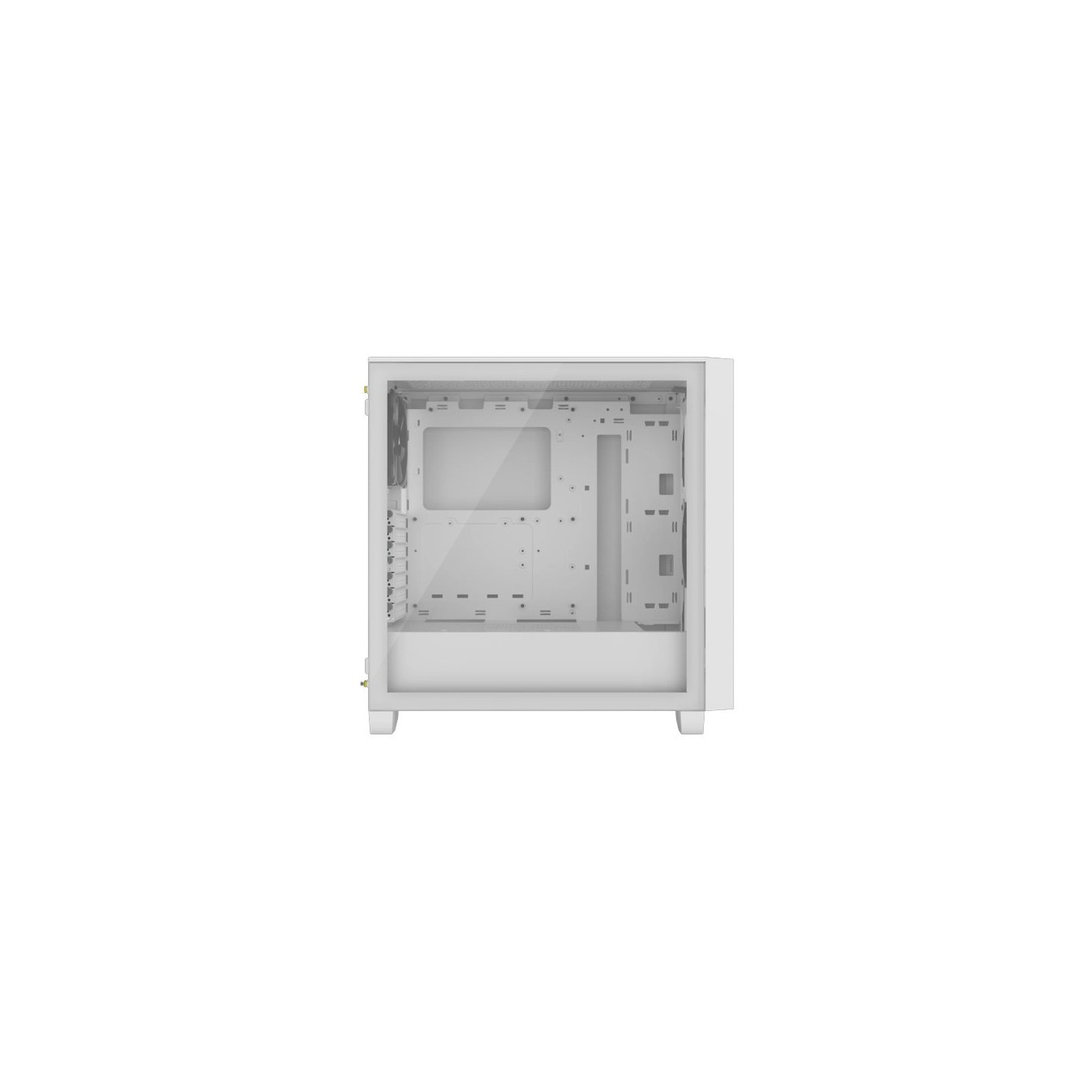 Corsair 3000D Tempered Glass - CC-9011252-WW - White Mid-Tower ATX Gaming Case, Tempered Glass Side, 2x120mm Fans