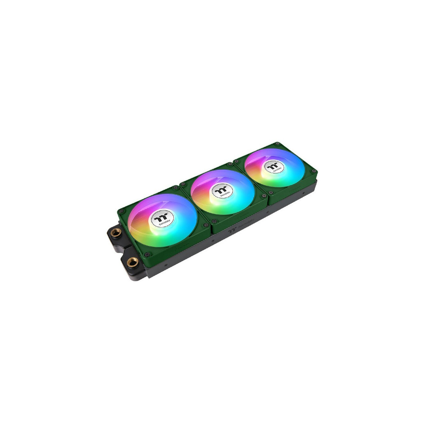Thermaltake CT140 EX ARGB Sync 140mm Racing Green Fan - 3-Pack, 500–1800 RPM, 90.3 CFM, Hydraulic Bearing