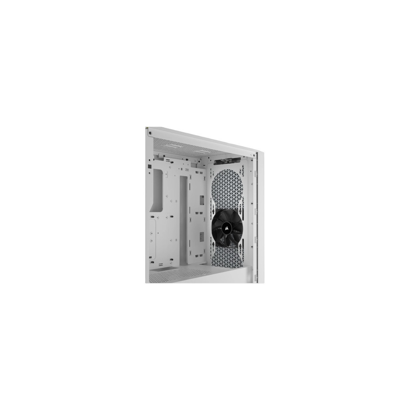 Corsair 3000D Tempered Glass - CC-9011252-WW - White Mid-Tower ATX Gaming Case, Tempered Glass Side, 2x120mm Fans