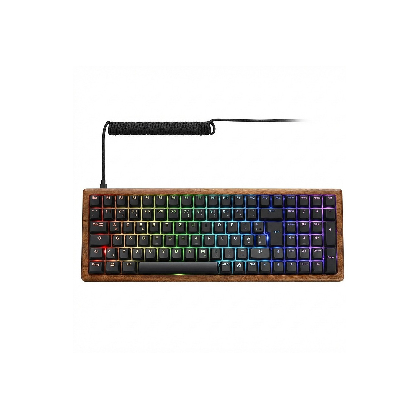 Sharkoon SKILLER SGK50 S4 Gen2 Wood PBT (holz schwarz. FR-Layout. Gateron G Pro 3.0 Yellow) — Buy in Cyprus with Fast Delivery