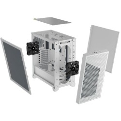 Buy Corsair 3000D Tempered Glass - CC-9011252-WW - White Mid-Tower ATX Gaming Ca... in Cyprus, Nicosia, Limassol, Larnaka, Pafos
