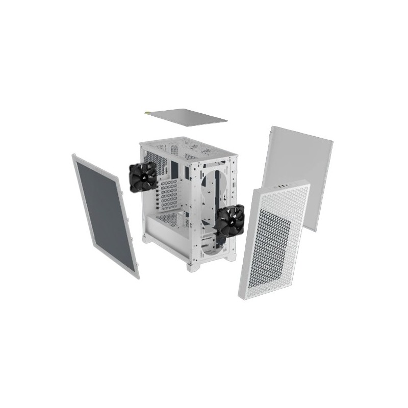 Buy Corsair 3000D Tempered Glass - CC-9011252-WW - White Mid-Tower ATX Gaming Ca... in Cyprus, Nicosia, Limassol, Larnaka, Pafos