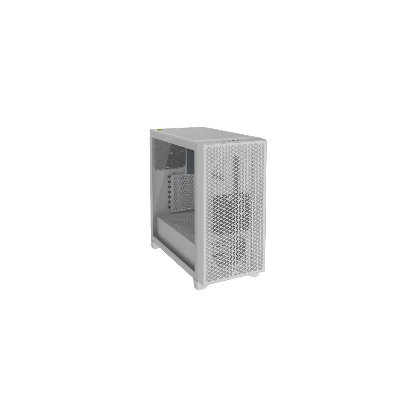 Corsair 3000D Tempered Glass - CC-9011252-WW - White Mid-Tower ATX Gaming Case, Tempered Glass Side, 2x120mm Fans