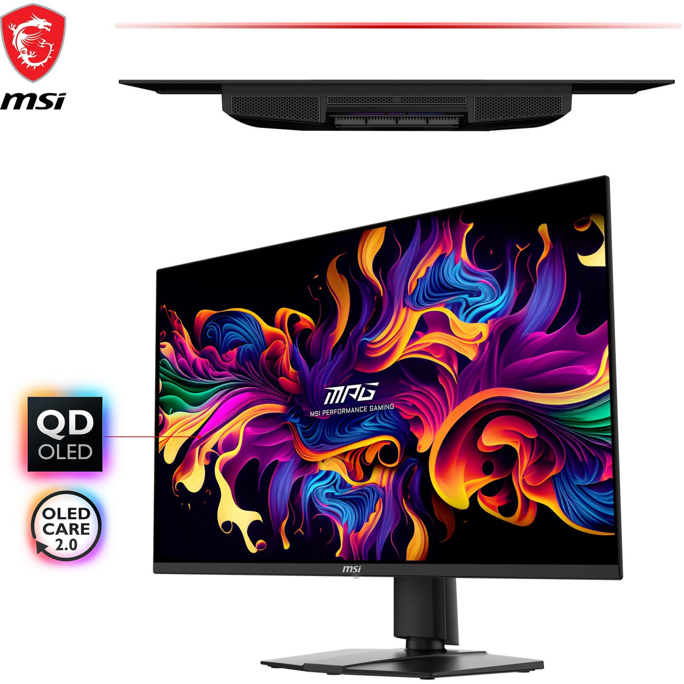 MSI MPG 271QRXDE - 26.5" QD-OLED Gaming Monitor - 2560x1440 QHD, 360Hz, 1ms, Black — Buy in Cyprus with Fast Delivery