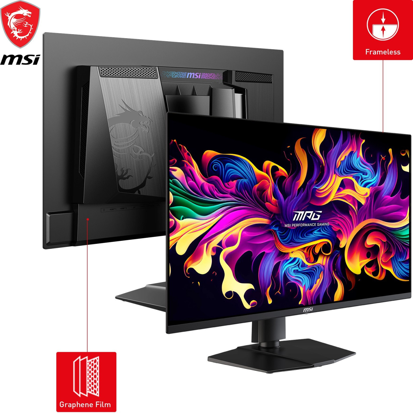 MSI MPG 271QRXDE - 26.5" QD-OLED Gaming Monitor - 2560x1440 QHD, 360Hz, 1ms, Black — Buy in Cyprus with Fast Delivery