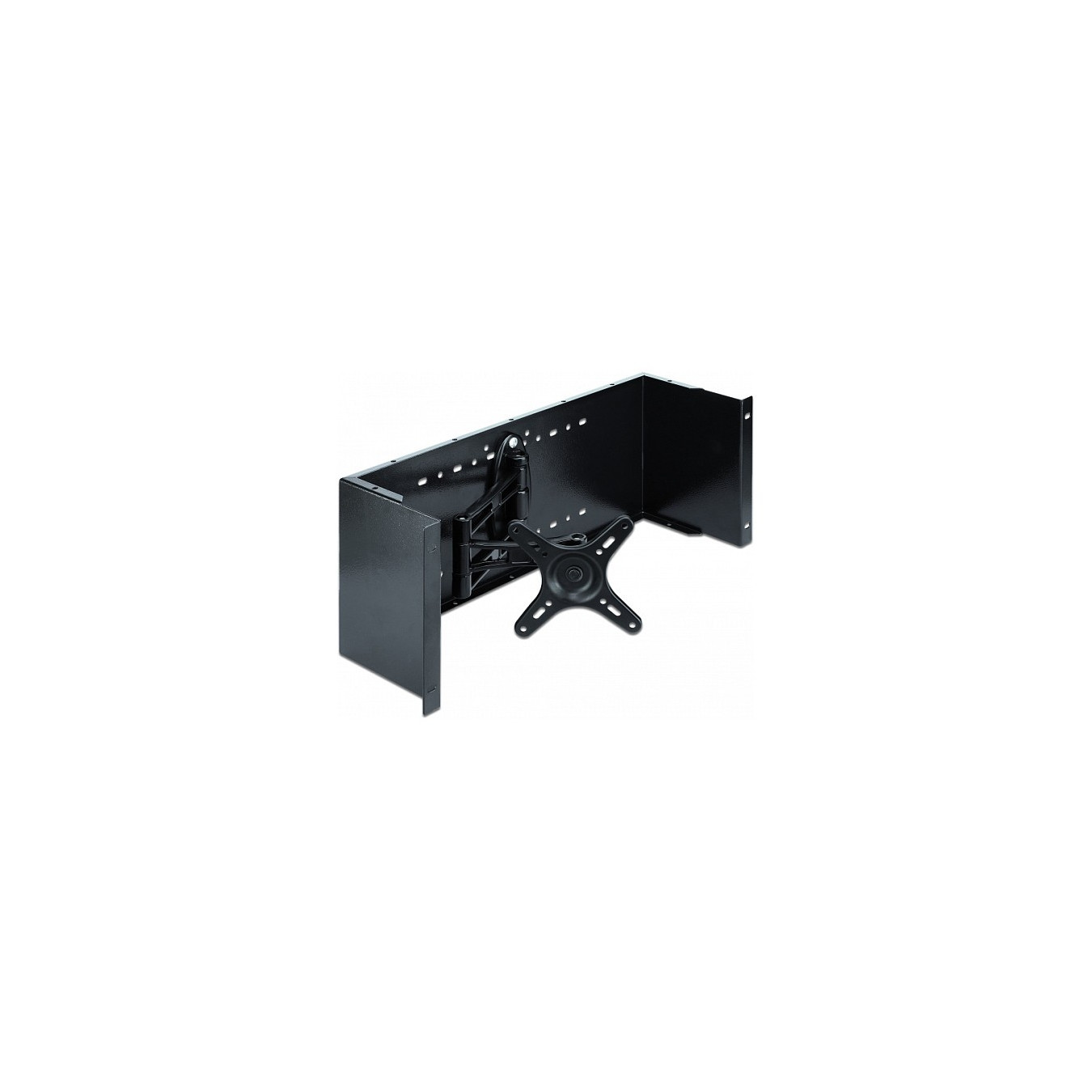Delock Monitorarm - Rack montierbar - Schwarz - 4U - 48.3 cm — Buy in Cyprus with Fast Delivery