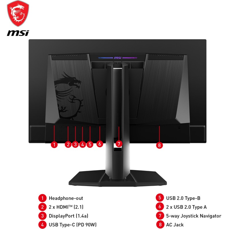 Buy MSI MPG 271QRXDE - 26.5" QD-OLED Gaming Monitor - 2560x1440 QHD, 360Hz, 1ms,... in Cyprus, Nicosia, Limassol, Larnaka, Pafos