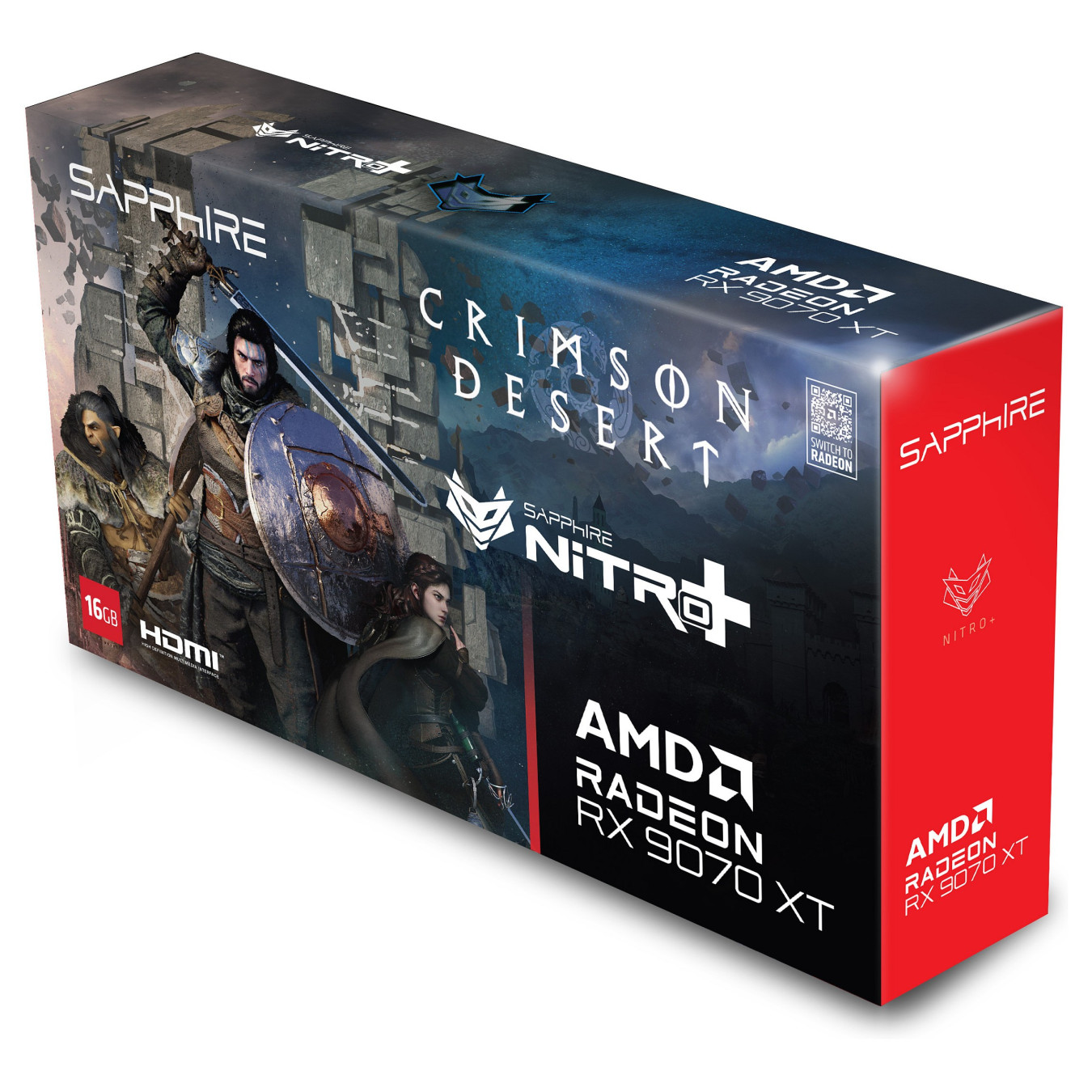 RX 9070 XT 16GB Sapphire Nitro+ Crimson GDDR6 3 Fan — Buy in Cyprus with Fast Delivery