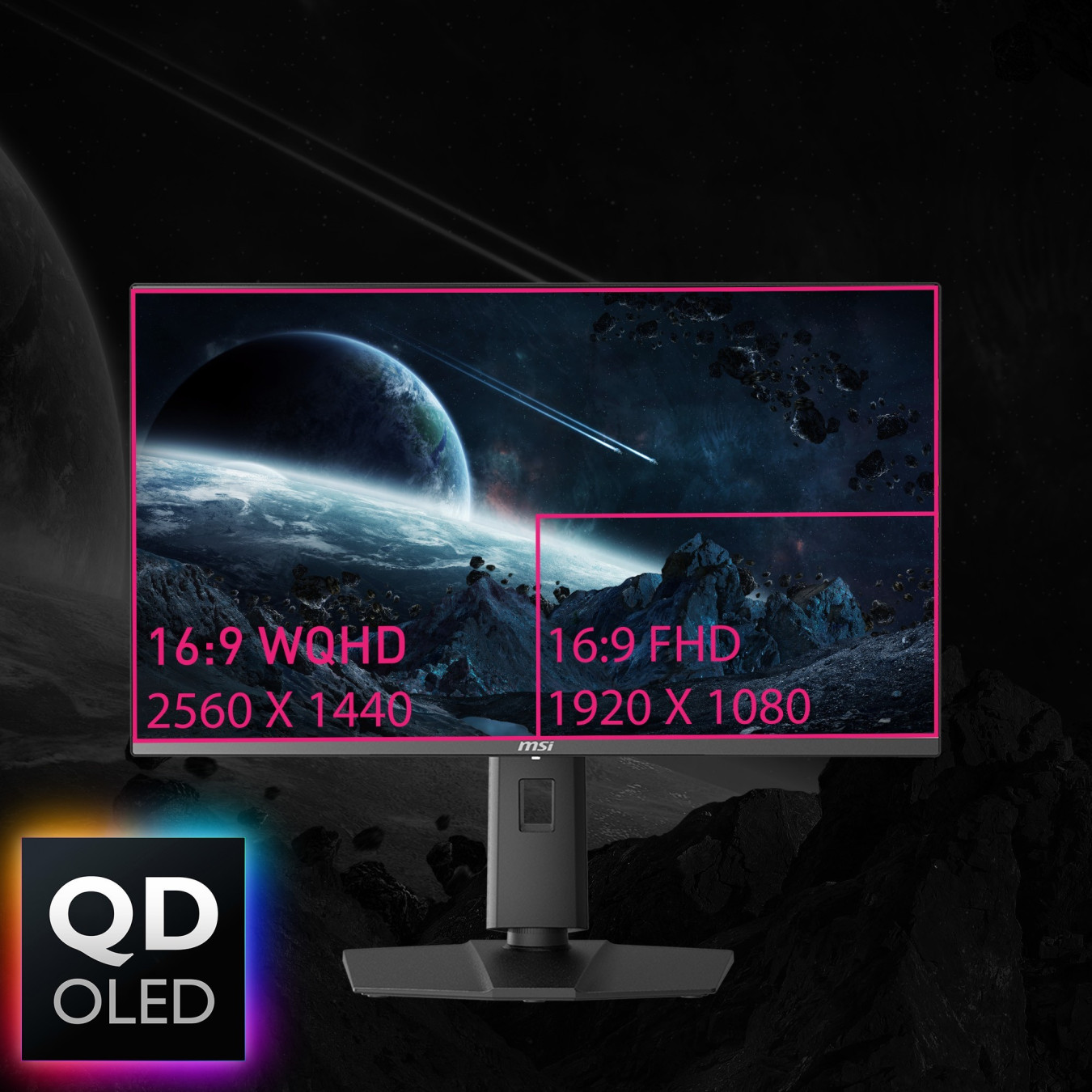 MSI MPG 271QRXDE - 26.5" QD-OLED Gaming Monitor - 2560x1440 QHD, 360Hz, 1ms, Black — Buy in Cyprus with Fast Delivery