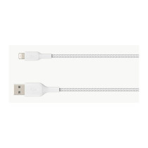 Belkin Lightning Lade Sync Kabel ummantelt mfi 1m weiß — Buy in Cyprus with Fast Delivery