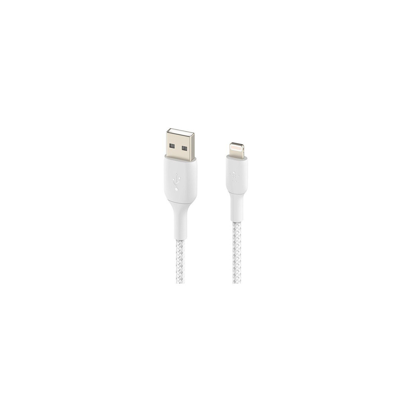 Belkin Lightning Lade Sync Kabel ummantelt mfi 1m weiß — Buy in Cyprus with Fast Delivery