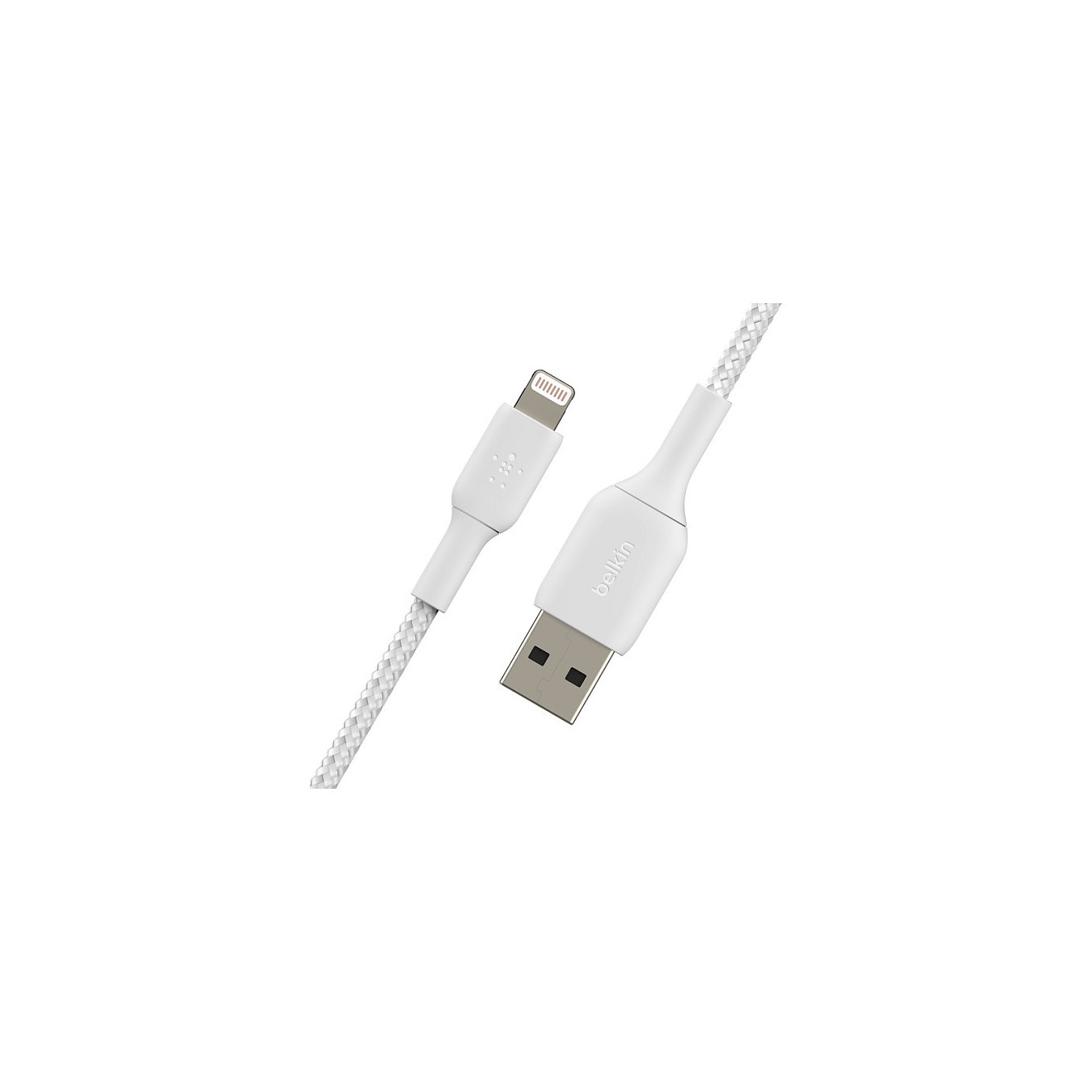 Belkin Lightning Lade Sync Kabel ummantelt mfi 1m weiß — Buy in Cyprus with Fast Delivery