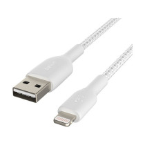 Belkin Lightning Lade Sync Kabel ummantelt mfi 1m weiß — Buy in Cyprus with Fast Delivery