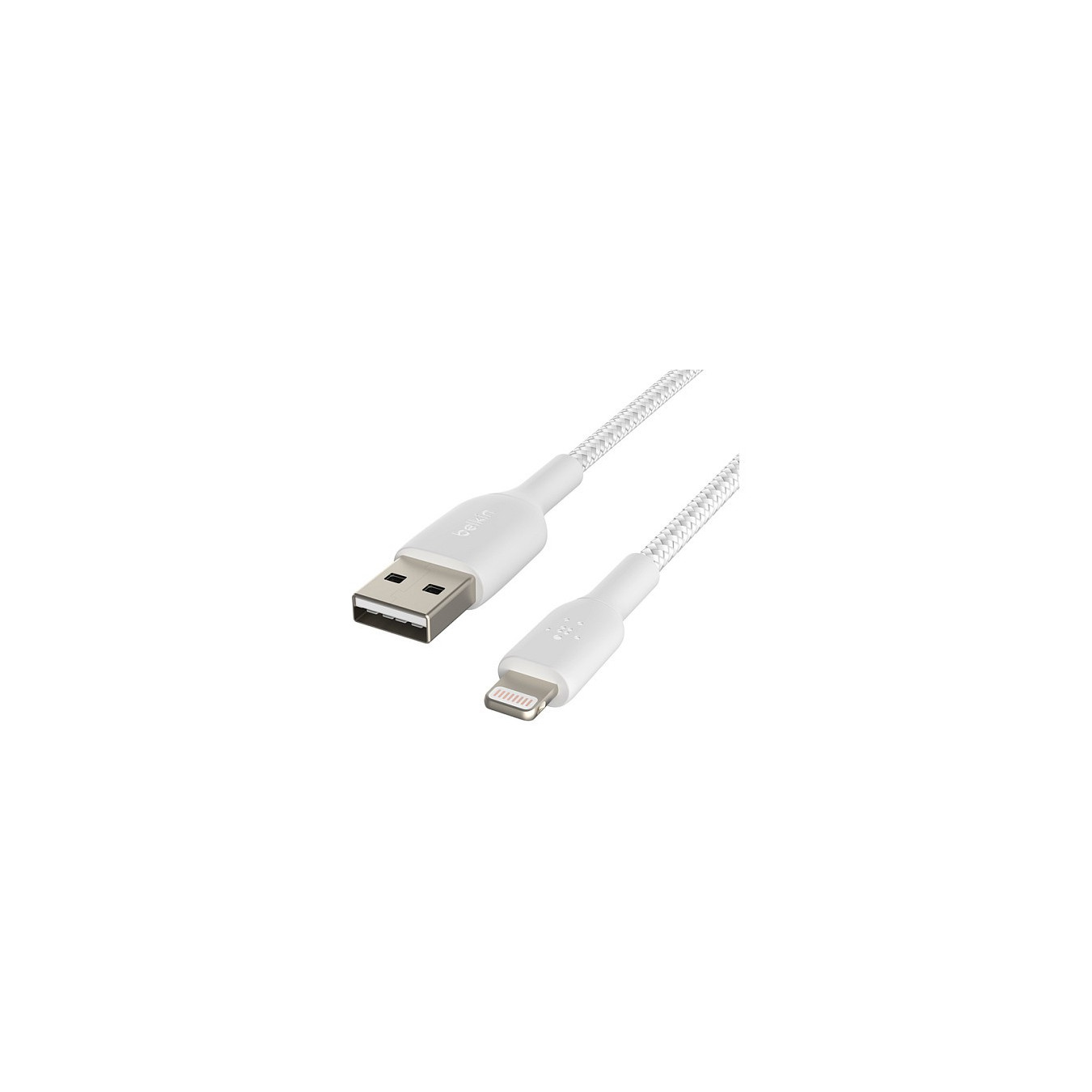 Belkin Lightning Lade Sync Kabel ummantelt mfi 1m weiß — Buy in Cyprus with Fast Delivery