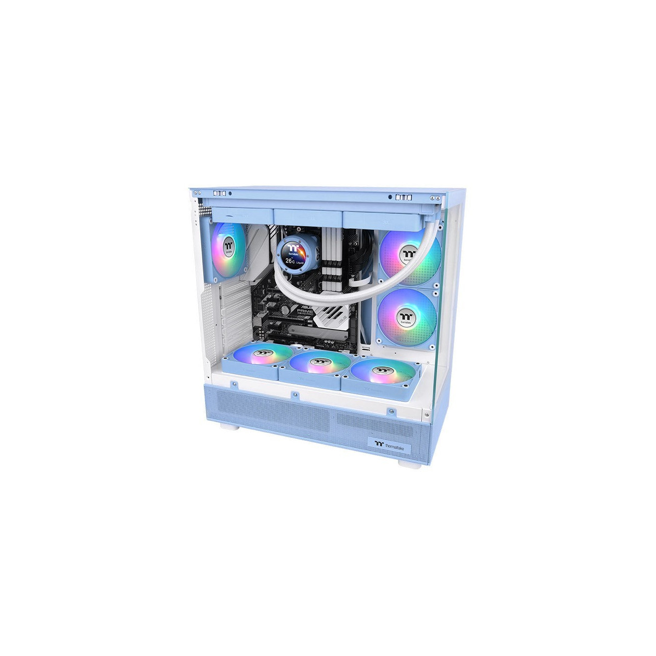 Thermaltake CT120 EX - ARGB Hydrangea Blue 120mm PWM Case Fans (3-Pack) — Buy in Cyprus with Fast Delivery
