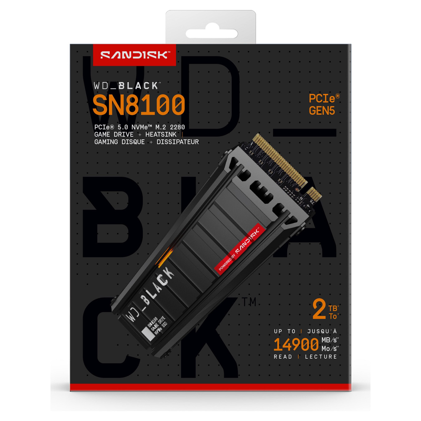 M.2 2TB WD Black SN8100 NVMe 2280 W Heatsink POWERED BY SANDISK — Buy in Cyprus with Fast Delivery