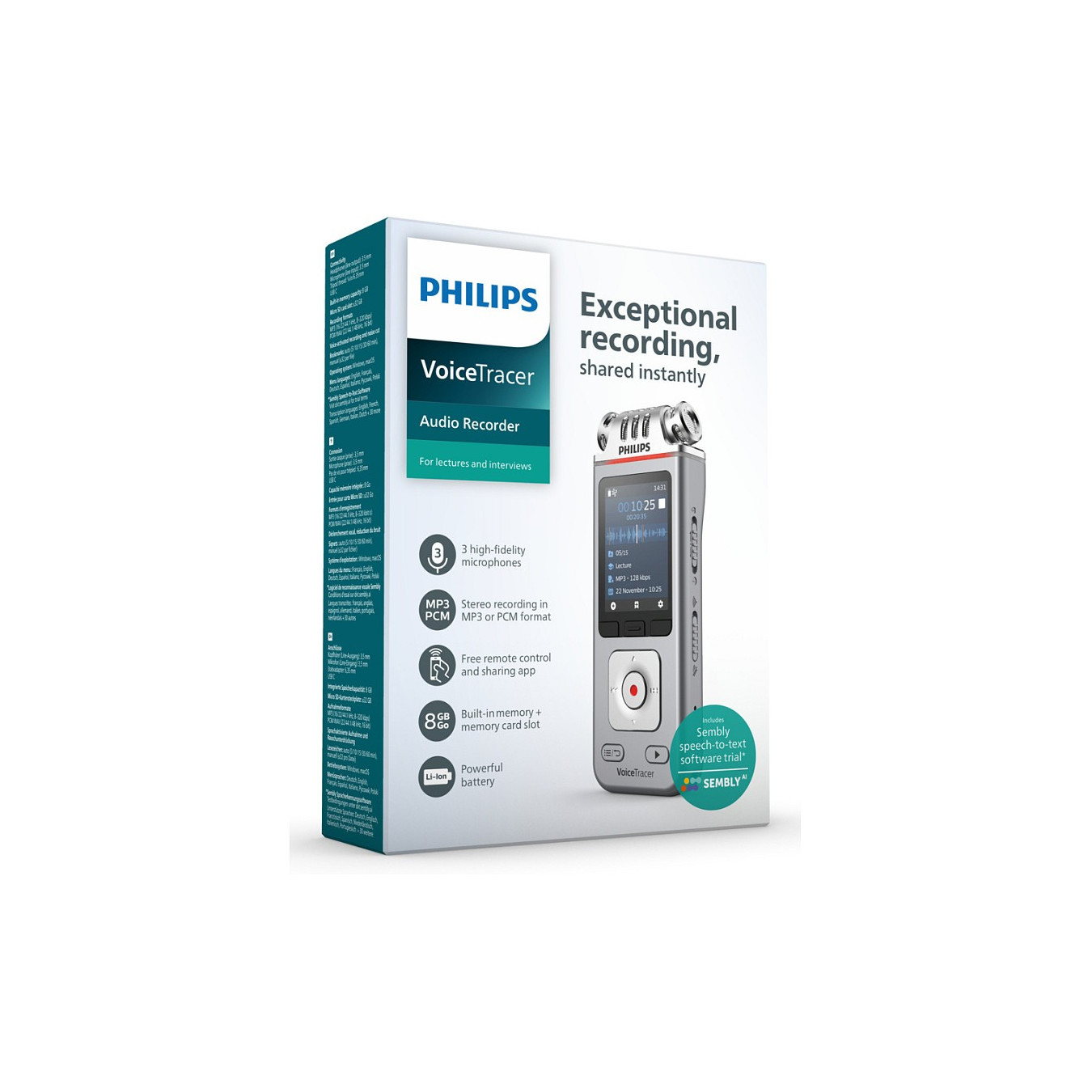Philips DVT4115 VoiceTracer Audiorecorder — Buy in Cyprus with Fast Delivery