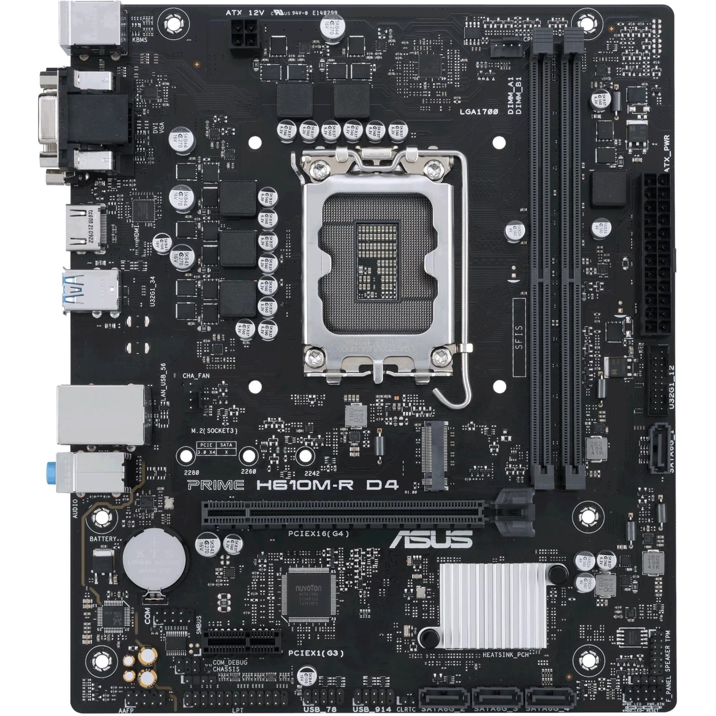 ASUS PRIME H610M-R D4 - LGA1700 Micro-ATX Motherboard - DDR4 up to 64GB (Boxed) — Buy in Cyprus with Fast Delivery