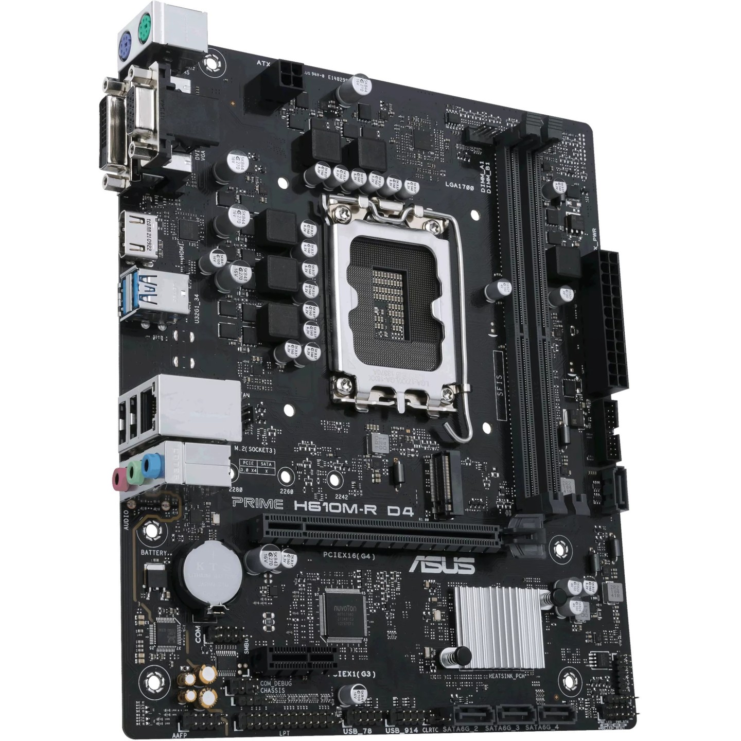 ASUS PRIME H610M-R D4 - LGA1700 Micro-ATX Motherboard - DDR4 up to 64GB (Boxed) — Buy in Cyprus with Fast Delivery