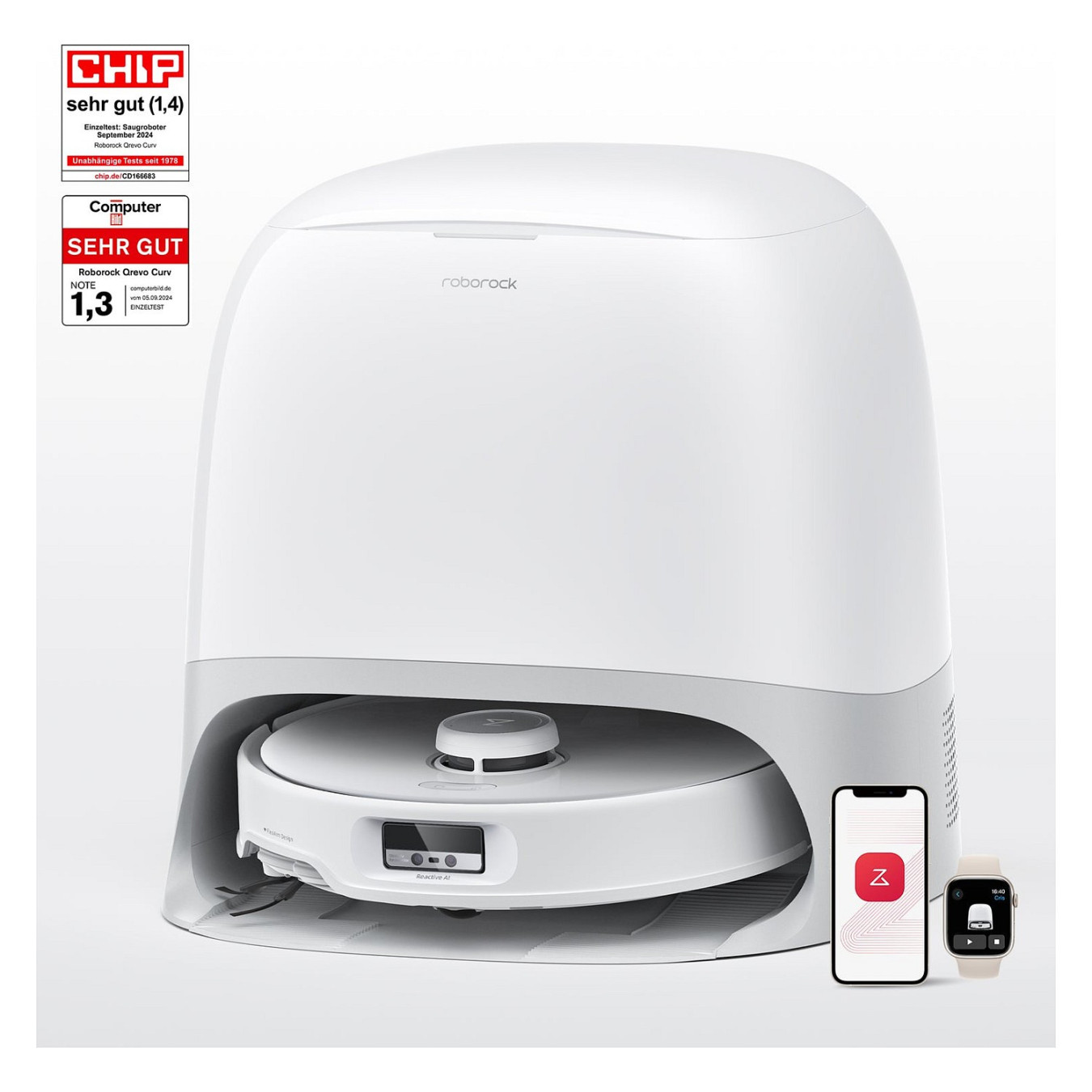 Qrevo Curv 5A1 (wei. Mit Multifunktions-Dockingstation 3.0) — Buy in Cyprus with Fast Delivery