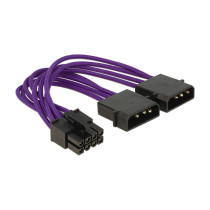 DeLock EPS12V 8-polig to 4-polig (BU-ST) 15cm Purple — Buy in Cyprus with Fast Delivery