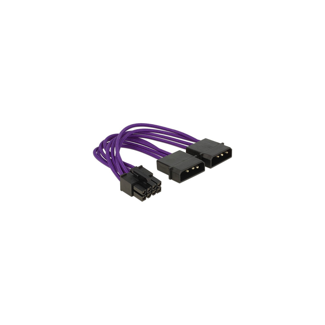 DeLock EPS12V 8-polig to 4-polig (BU-ST) 15cm Purple — Buy in Cyprus with Fast Delivery