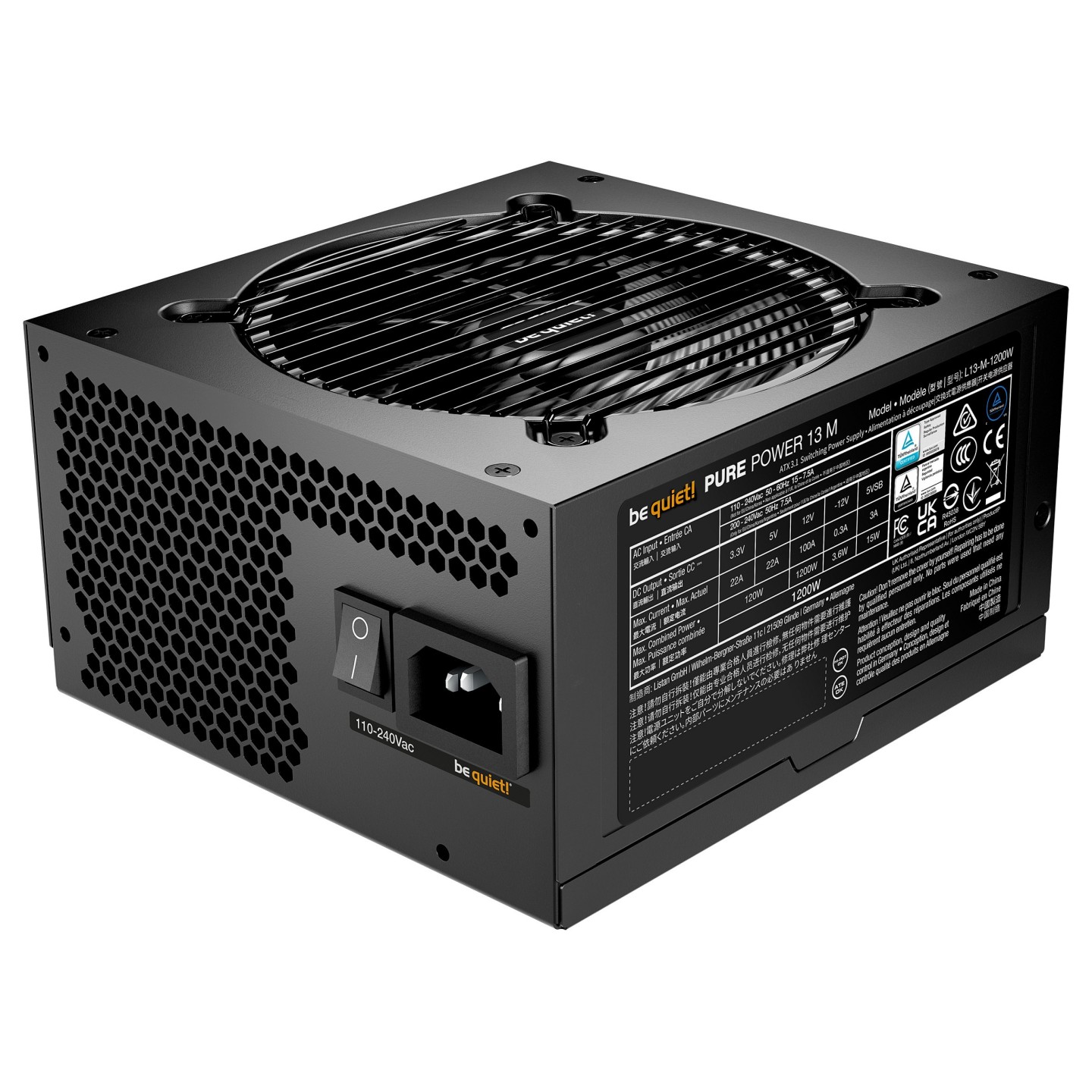 be quiet! Pure Power 13 M 1200W 80+ Gold ATX 3.1 Fully Modular (Boxed) — Buy in Cyprus with Fast Delivery