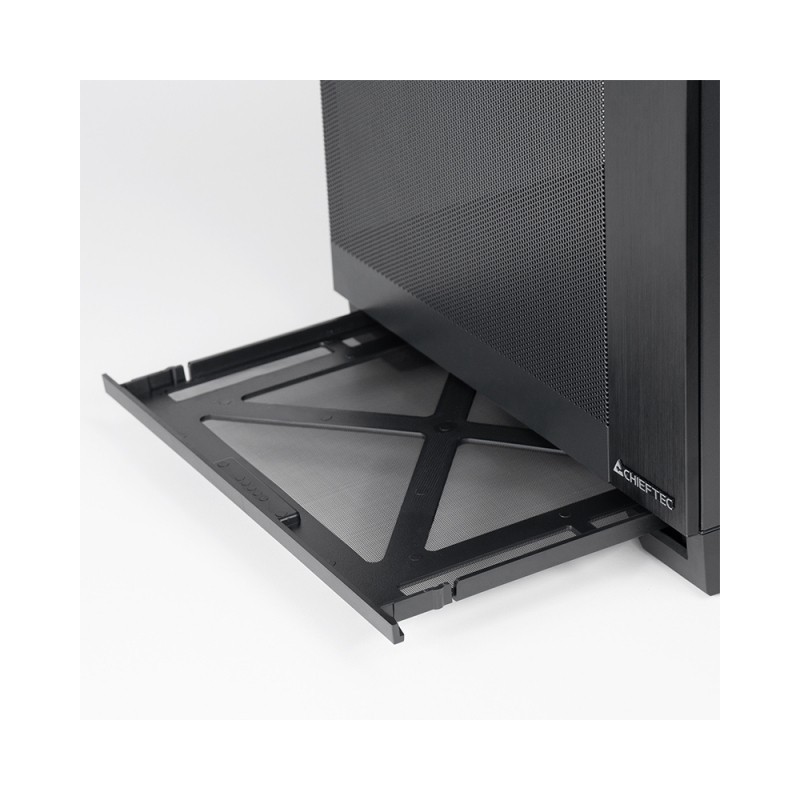 Buy Chieftec Visio Air Mesh GM-30B-M-OP - Black mATX Cube Case, USB-C, 360mm Top... in Cyprus, Nicosia, Limassol, Larnaka, Pafos