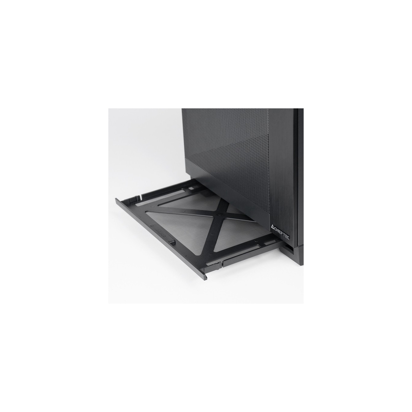 Chieftec Visio Air Mesh GM-30B-M-OP - Black mATX Cube Case, USB-C, 360mm Top Radiator, 410mm GPU, 175mm CPU Cooler