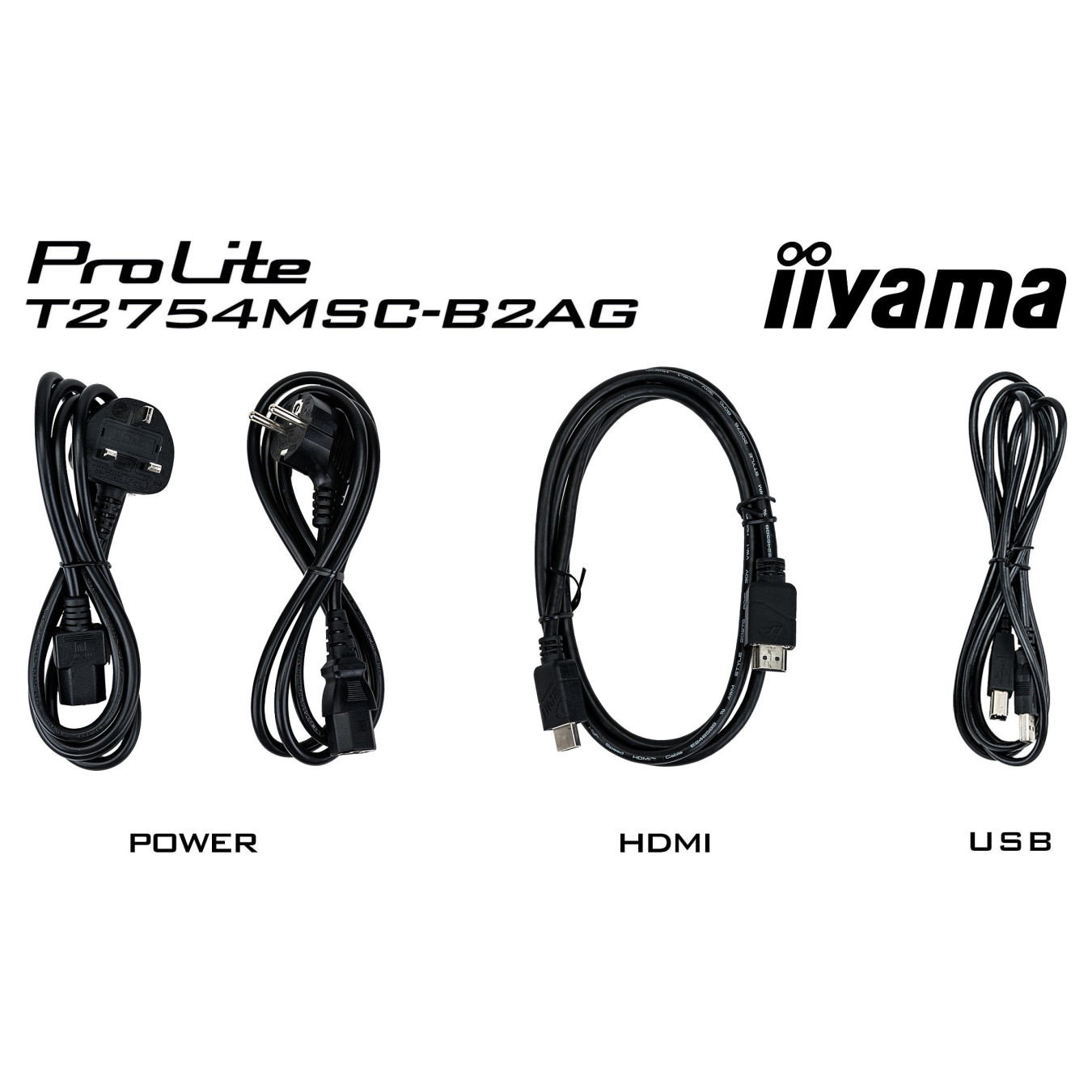 iiyama 68.6cm (27') T2754MSC-B2AG 16:9 M-Touch VGA+HDMI — Buy in Cyprus with Fast Delivery