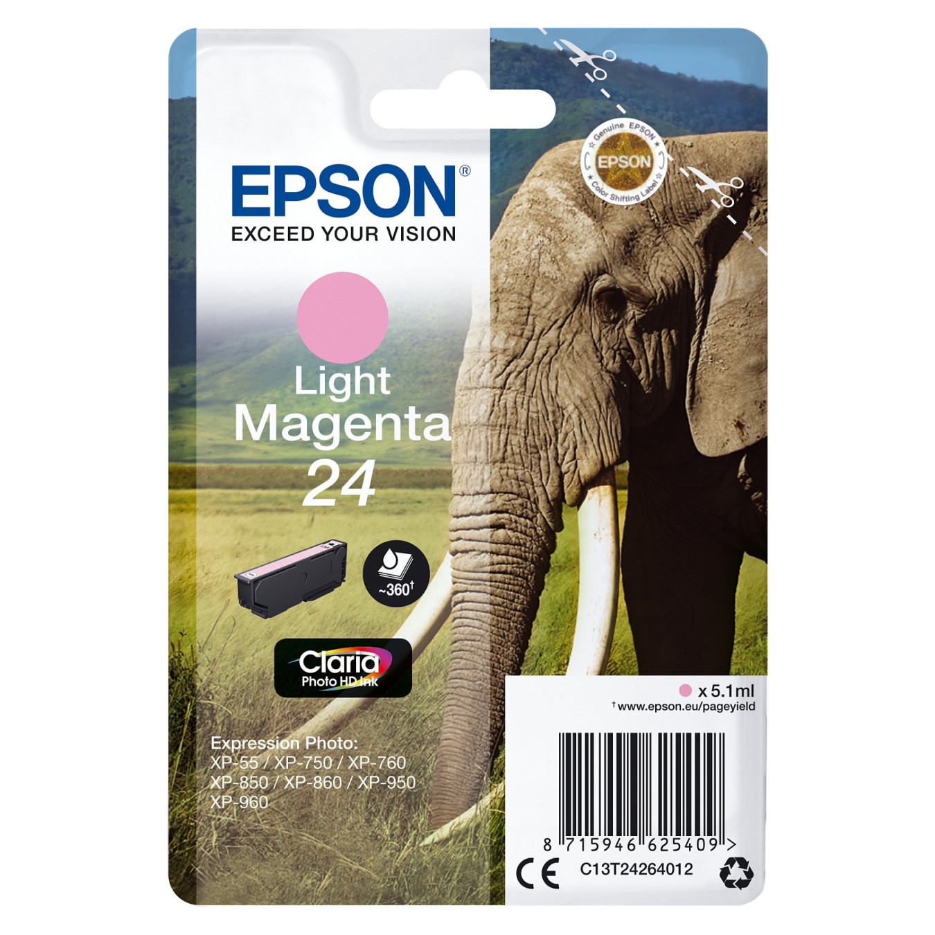 Epson C13T24264012 light magenta — Buy in Cyprus with Fast Delivery