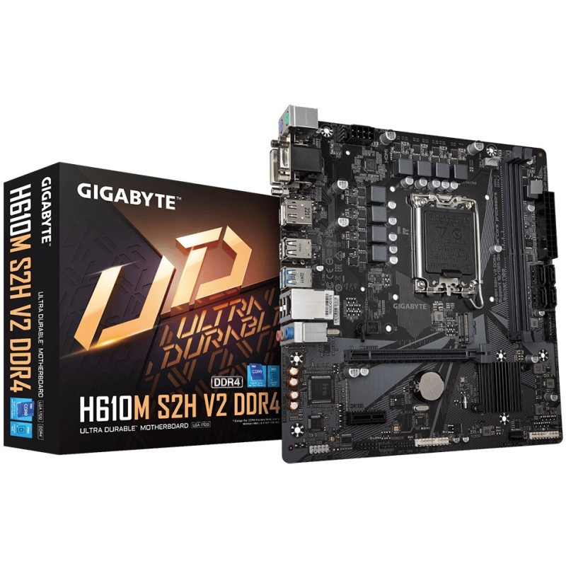 Buy GIGABYTE H610M S2H V2 DDR4 Motherboard - LGA1700, Supports 14th Gen Intel, D... in Cyprus, Nicosia, Limassol, Larnaka, Pafos