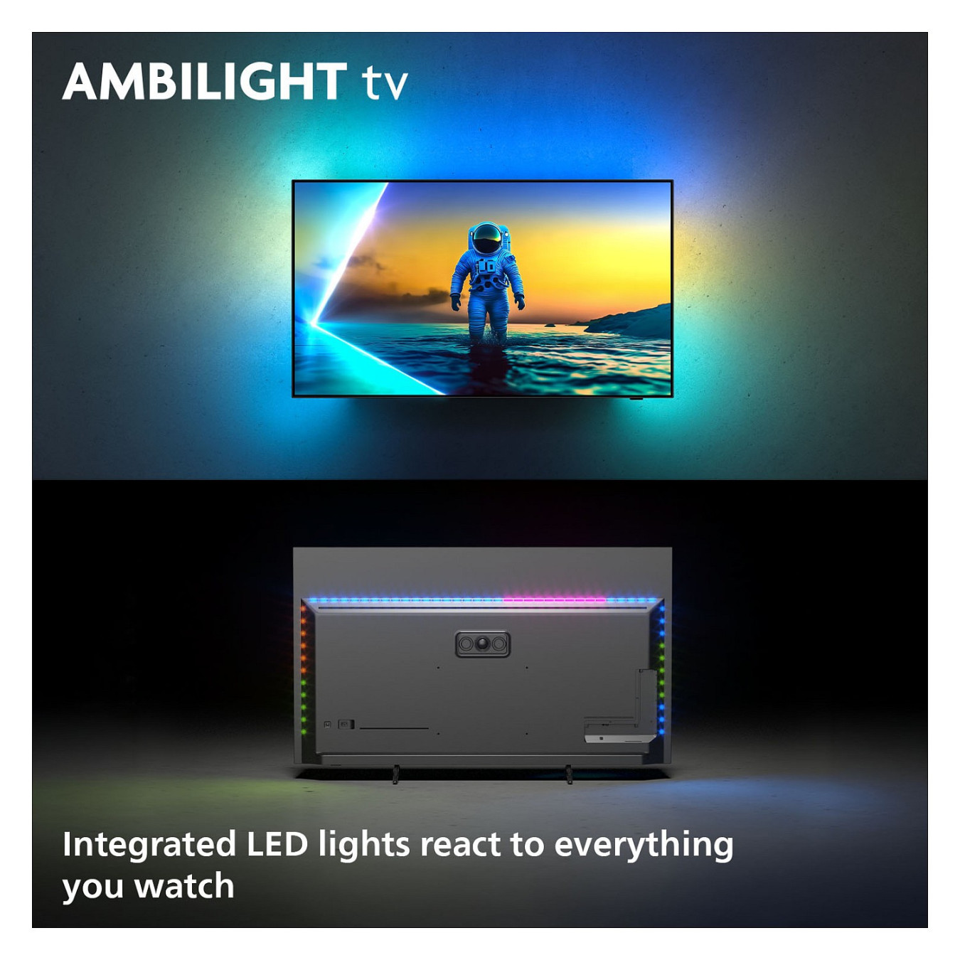 194cm 77' (3840x2160) Philips 77OLED810 12 16:9 OLED 144Hz 4x HDMI 2.1 2x USB LAN WLAN Ambilight Google TV HDR10+ Dol...