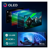194cm 77' (3840x2160) Philips 77OLED810 12 16:9 OLED 144Hz 4x HDMI 2.1 2x USB LAN WLAN Ambilight Google TV HDR10+ Dol...