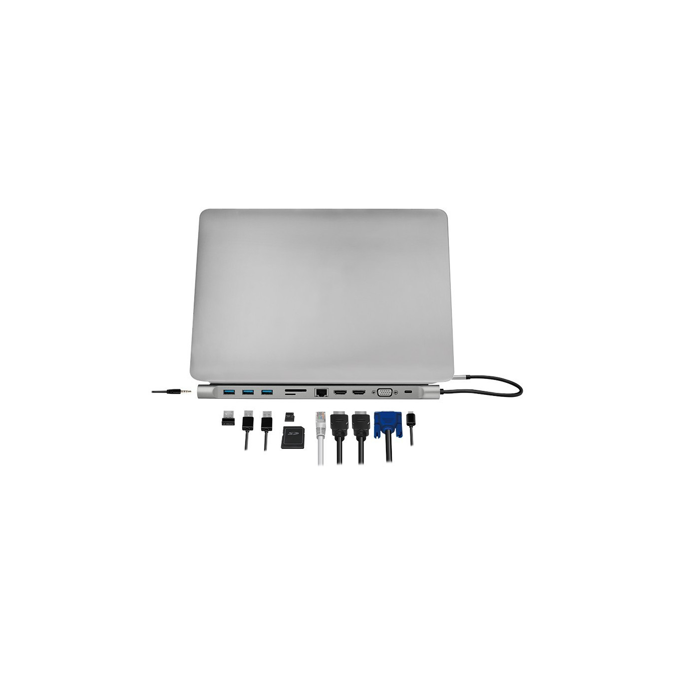 LogiLink UA0373 USB-C 11-in-1 Docking Station 100W PD | HDMI, VGA, Ethernet — Armenius Store Cyprus