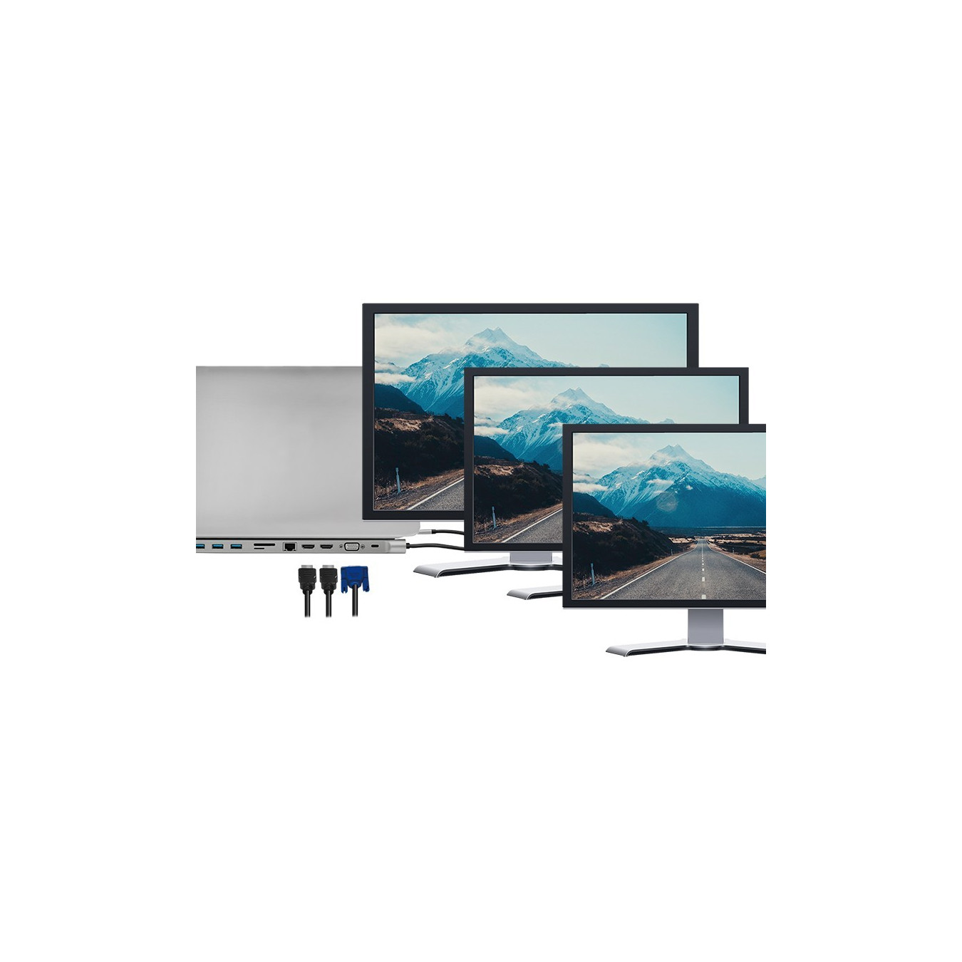 LogiLink UA0373 USB-C 11-in-1 Docking Station 100W PD | HDMI, VGA, Ethernet — Armenius Store Cyprus