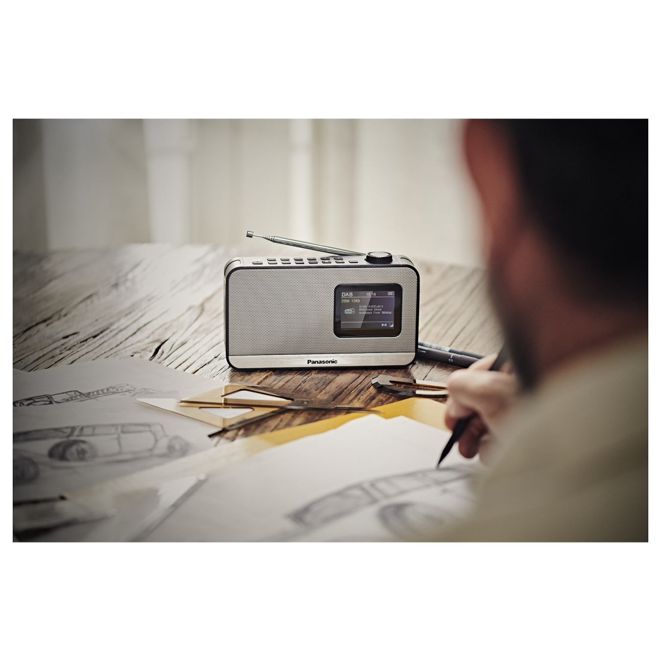 Panasonic RF-D15EG Tragbares DAB-Radio 3 Watt silver — Buy in Cyprus with Fast Delivery