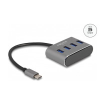 DELOCK 4 Port USB 3.2 Gen 1 Hub mit USB Type-C Anschluss - USB Typ-A Buchsen oben — Buy in Cyprus with Fast Delivery