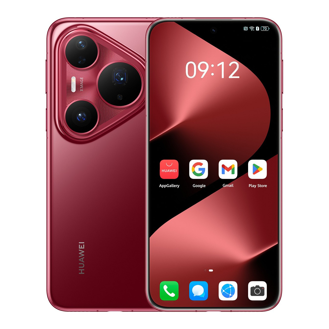 Huawei Pura 80 Pro 12RAM 512GB glazed red — Buy in Cyprus with Fast Delivery