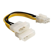 Inter.2x Molex to 6pin Graka Delock — Buy in Cyprus with Fast Delivery