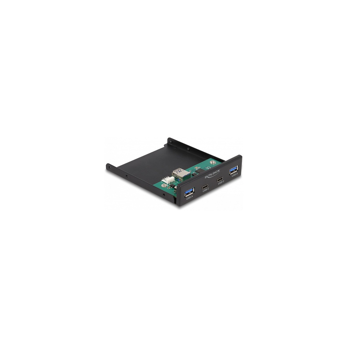 DELOCK 8.89cm 3.5Zoll USB 3.2 Gen 1 Front Panel 2 x USB Type-C + 2 x USB Typ-A — Buy in Cyprus with Fast Delivery