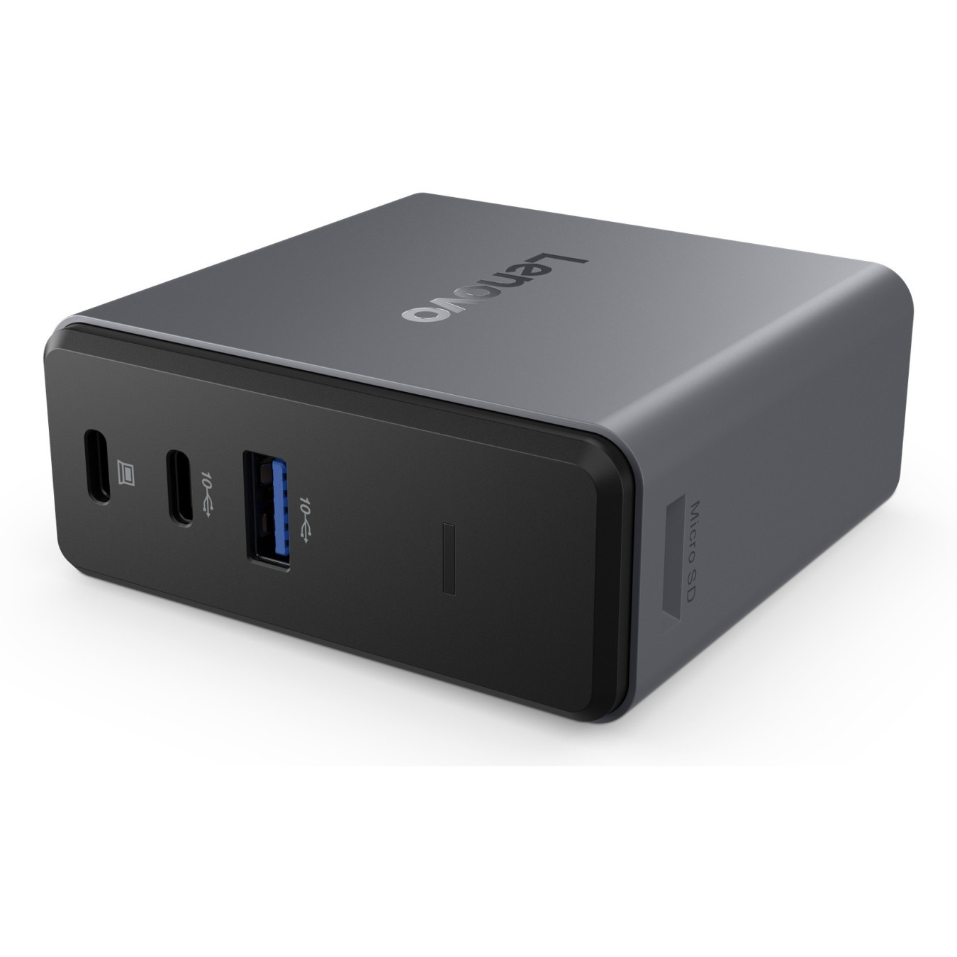 Lenovo X9 GaN Charging Dock - X9 - 60W USB-C PD, 2x USB-C, HDMI 4K@60Hz, MicroSD, Grey — Buy in Cyprus with Fast Delivery