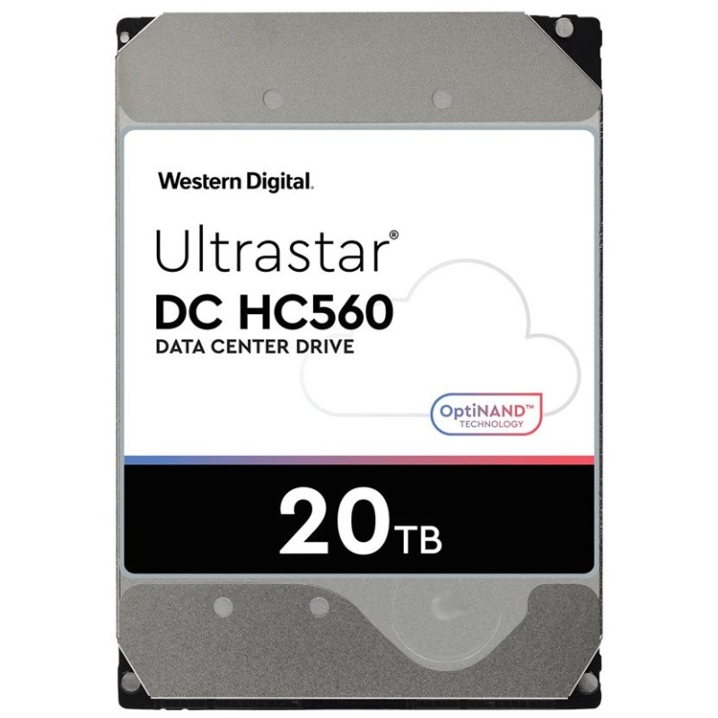 20TB WD Ultrastar DC HC560 7200RPM 512MB SATA III Enterprise HDD - 0F38785 / WUH722020ALE6L4