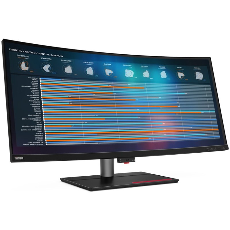 Buy Lenovo ThinkVision P40w-20 - 39.7" 5K2K Curved IPS Monitor - 5120x2160, 75Hz... in Cyprus, Nicosia, Limassol, Larnaka, Pafos