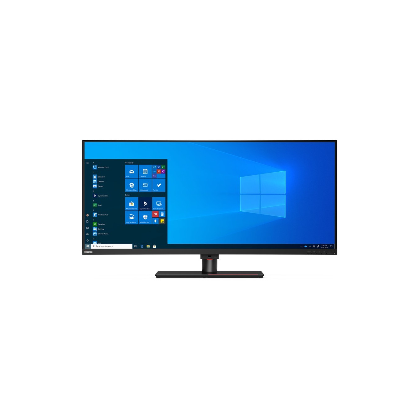 Lenovo ThinkVision P40w-20 - 39.7" 5K2K Curved IPS Monitor - 5120x2160, 75Hz, USB-C Dock, HDMI/DP, Black