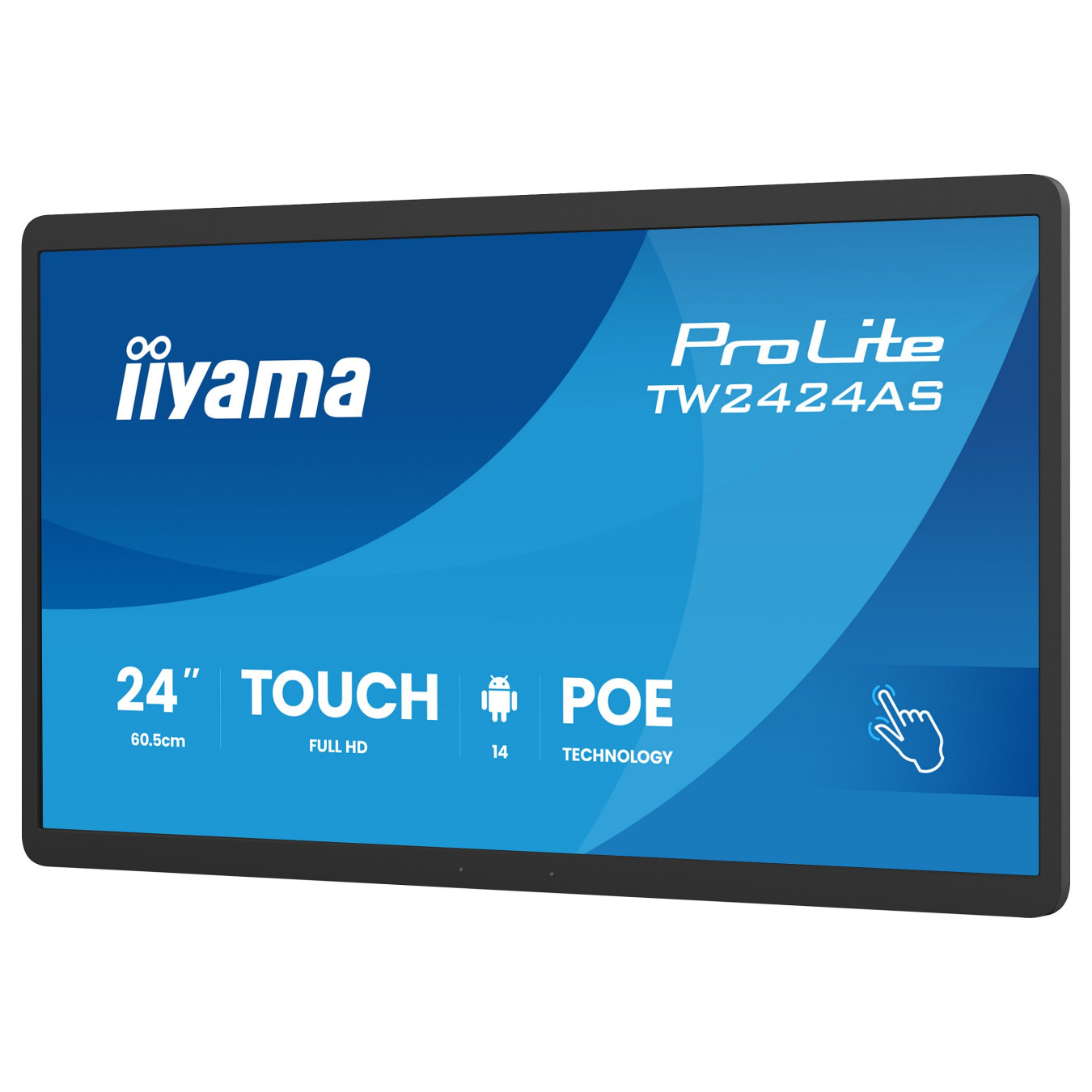 iiyama 60.5cm (23.8') TW2424AS-B3P 16:9 M-Touch USBC Android — Buy in Cyprus with Fast Delivery
