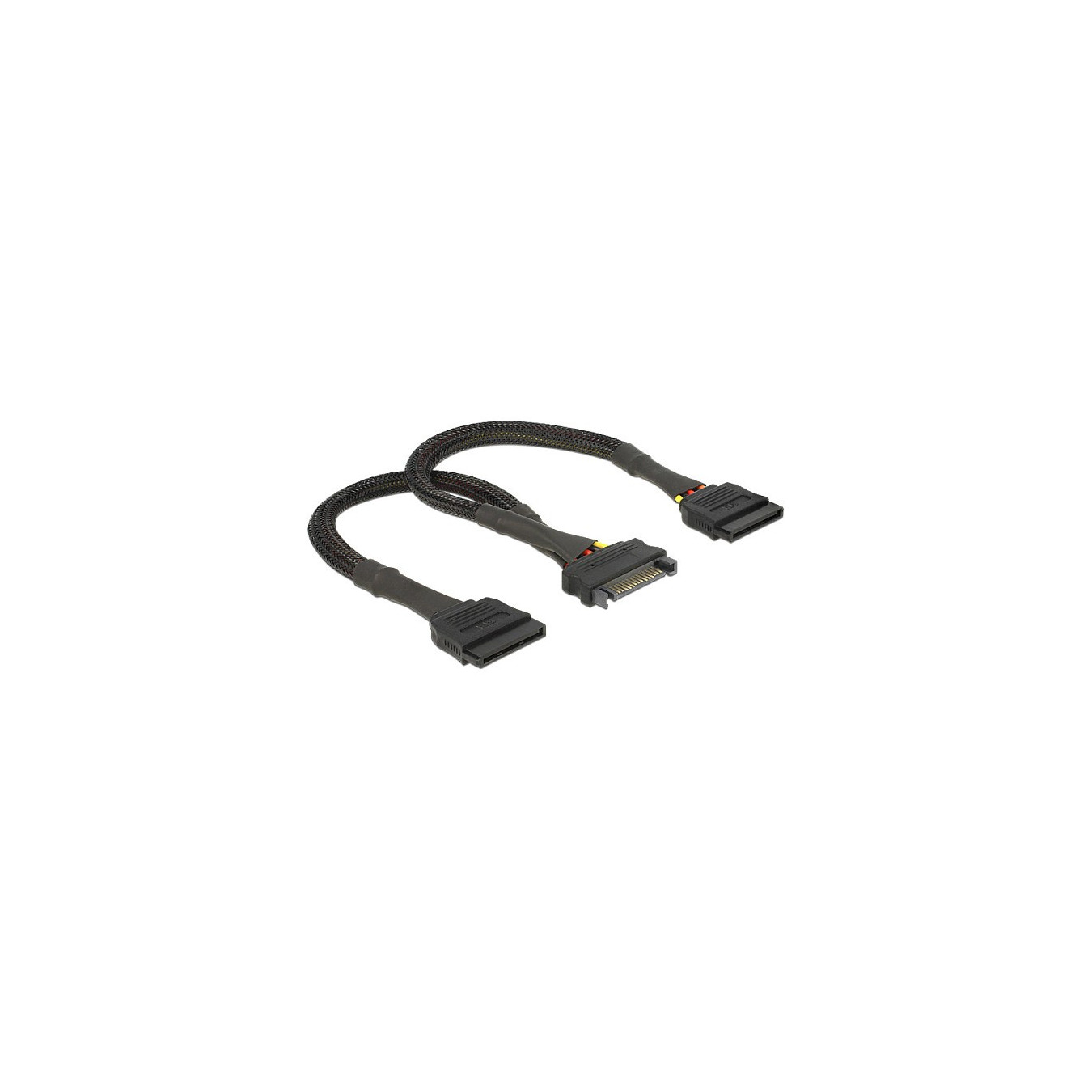 Delock - Stromkabel - 15 PIN SATA Power (M) bis 15 PIN SATA Power (W) — Buy in Cyprus with Fast Delivery