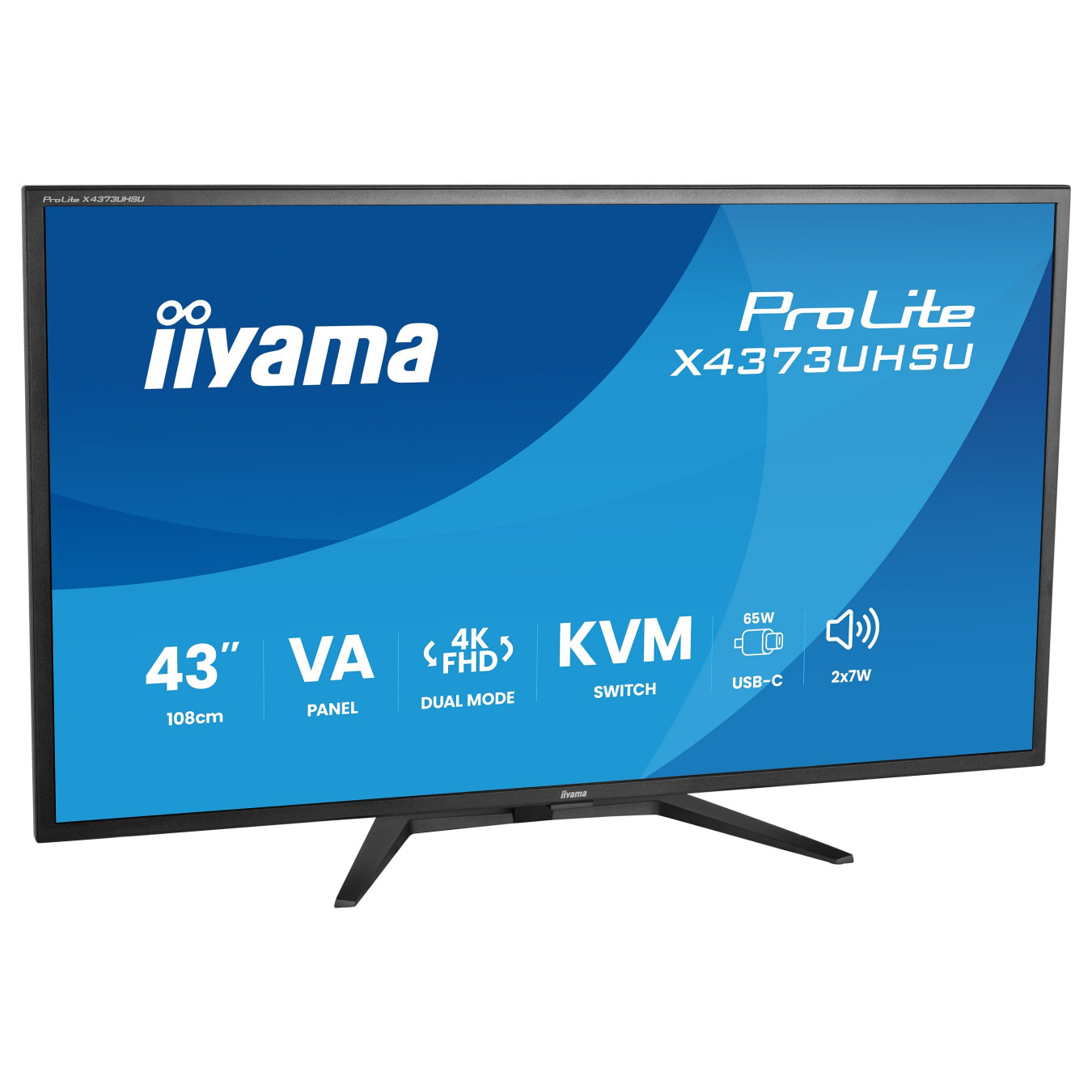 iiyama ProLite X4373UHSU-B2 Monitor 108 cm (43') mattschwarz — Buy in Cyprus with Fast Delivery