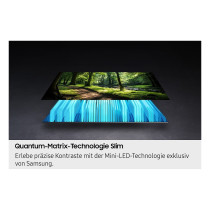138.0cm 55' (3840x2160) Samsung GQ55QN70FAUXZG 16:9 Neo QLED 100Hz 4x HDMI 2x USB WLAN Triple-Tuner Smart TV Black